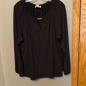 Michael Kors XL Black polyester womens blouse